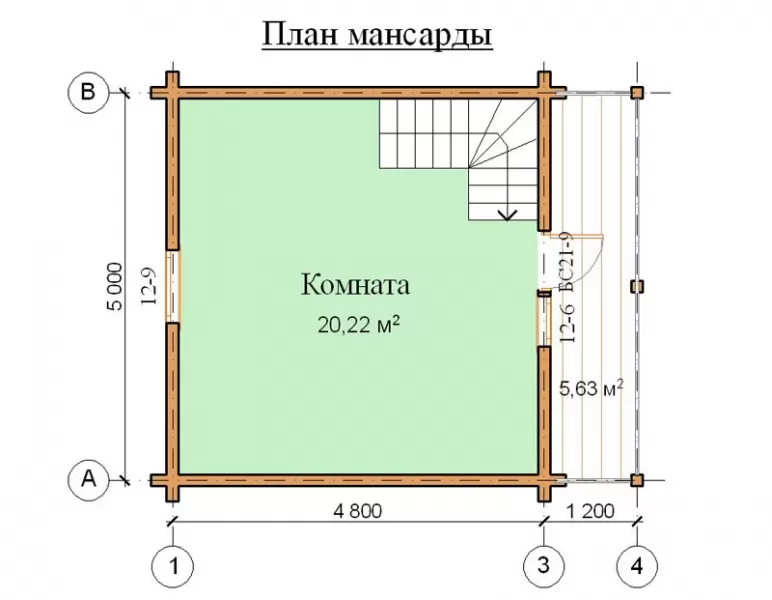 Проект дома Д-032: материал 3