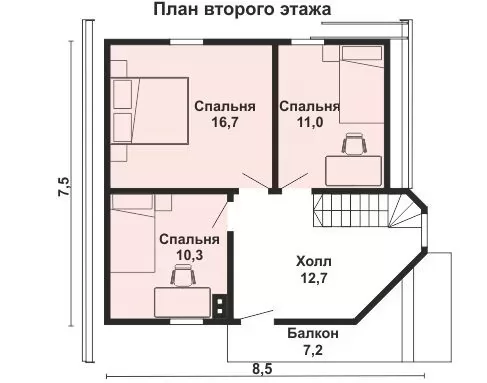 Дом из профилированного бруса Д-022, фото 3