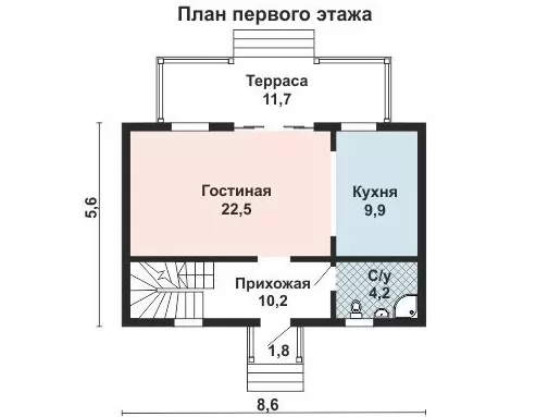 Проект дома Д-040: материал 4
