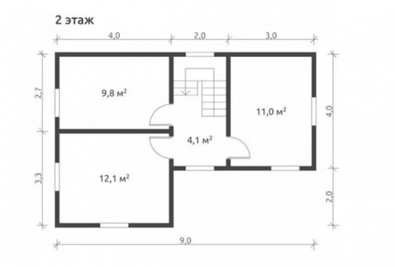 Дом из профилированного бруса Д-045, фото 4