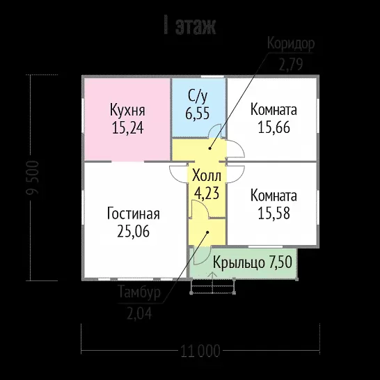 Дом из профилированного бруса Д-011, фото 5