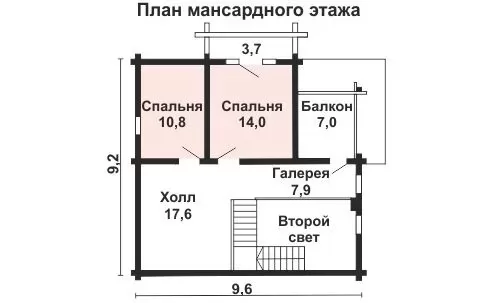 Дом из профилированного бруса Д-061, фото 3